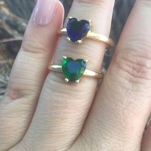 Gold Heart Shape  Rings